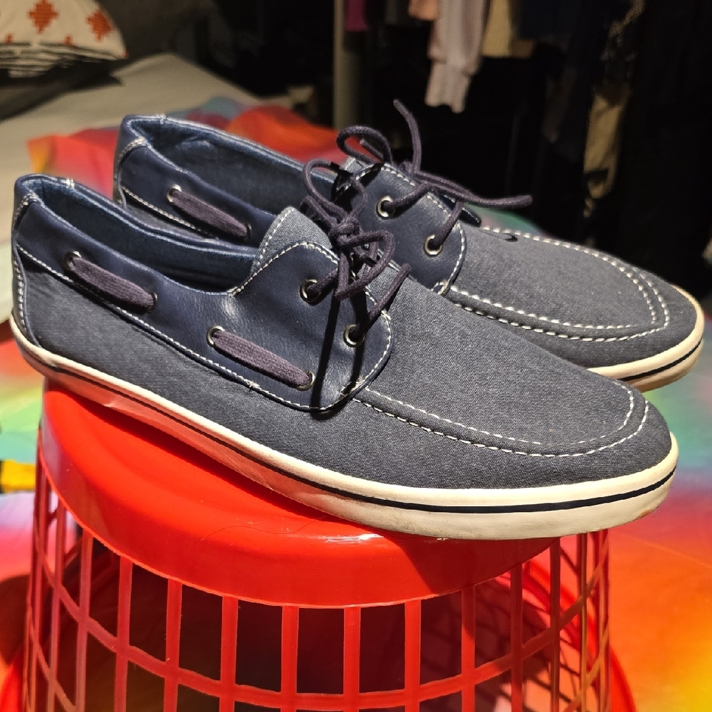 Mossimo Supply Co. Navy Boat Shoes